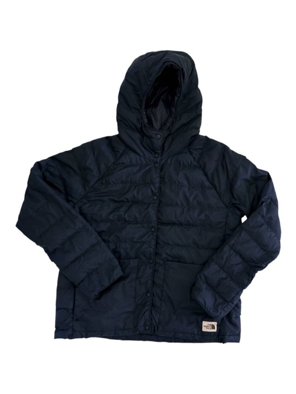 The North Face Women's Half Dome Down Puffer Jacket Navy Blue Size Large